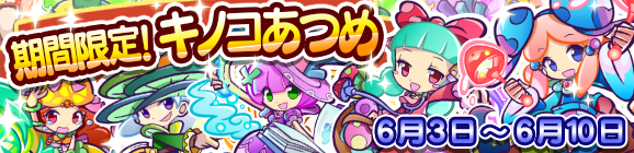 「期間限定！キノコあつめ」開催のお知らせ